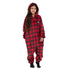 Snuggs Kids Blanket Onesie Red checkered